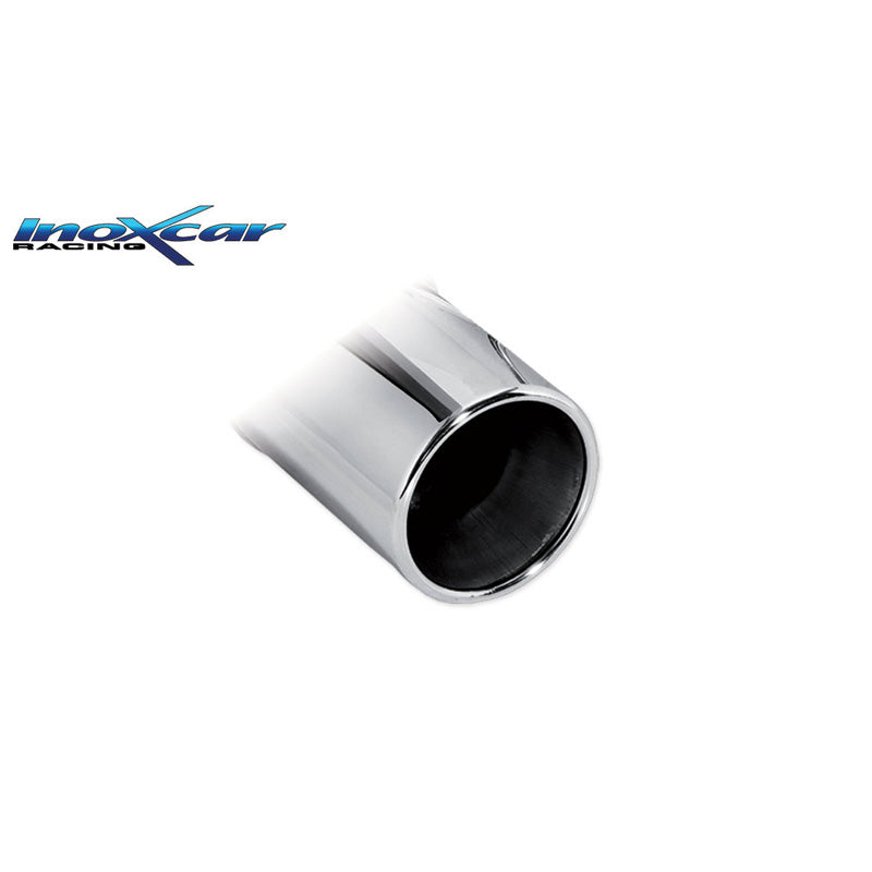 InoXcar, silencieux sport, convient à Toyota Aygo 1.0 69hp 2014- 1x80mm