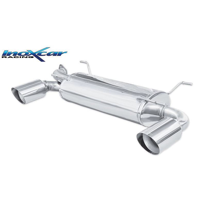 InoXcar, Twin sports exhaust, fits Toyota GT86 2.0 (200hp) Facelift 2017- 1x114mm Racing