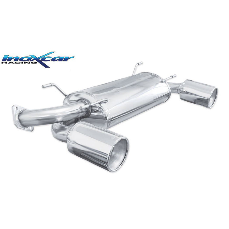 InoXcar, Dual sports exhaust, fits Toyota GT86 2.0 (200hp) Facelift 2017- 1x120mm Mega