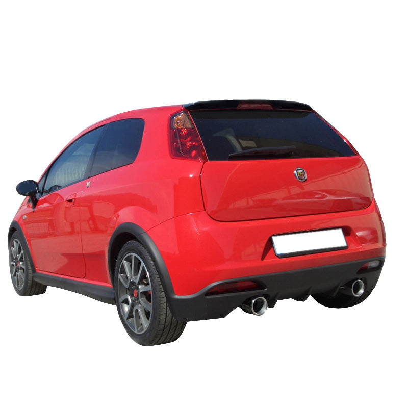 InoXcar, double échappement sport, convient à Fiat Grande Punto 1.4 Turbo Abarth 2006- Gauche/Droite 102mm