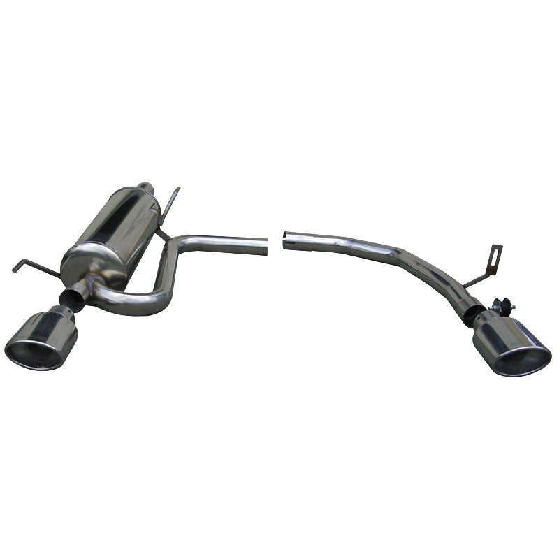 InoXcar, doppio scarico sportivo, adatto a Fiat Grande Punto 1.4 Turbo Abarth 2006- Sinistro/Destro 120x80mm