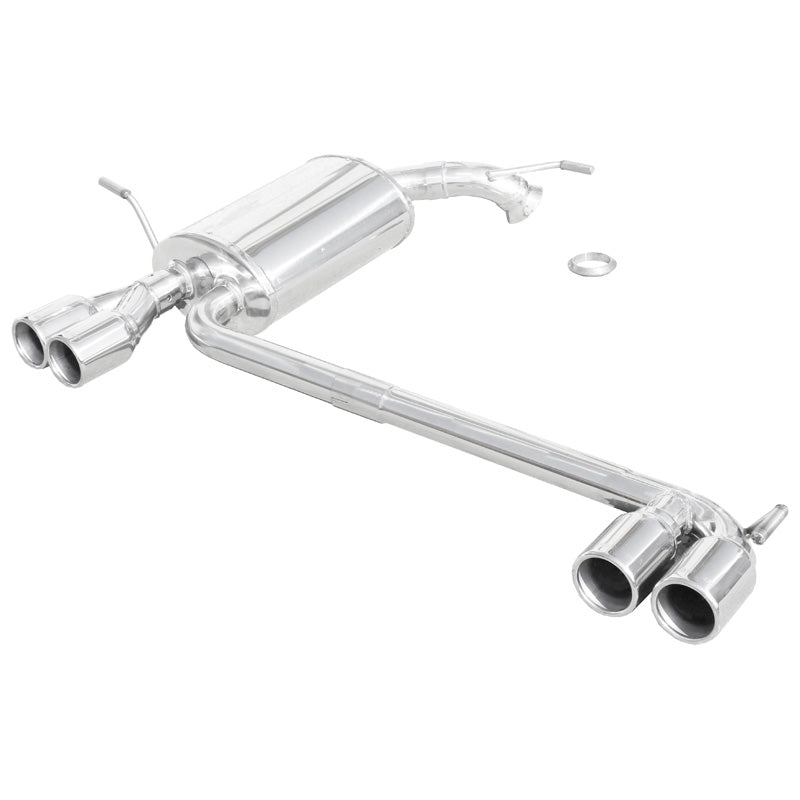InoXcar, escape deportivo doble, apto para Peugeot 407 2.7 HDi 24v (204HP) 2006- Izquierda/Derecha 2x80mm