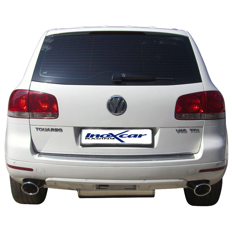 InoXcar, Dvojitý sportovní výfuk, vhodné pro Volkswagen Touareg 5.0 V10 TDi (313HP) 2007- 150x105mm