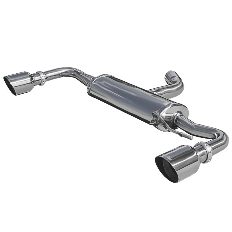 InoXcar, Dual sports exhaust, fits Volkswagen Golf VI GTi 2.0TSi (210HP) 2009- Left/Right 102mm Racing