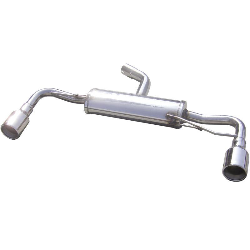 InoXcar, Dual sports exhaust, fits Volkswagen Golf VI GTi 2.0TSi (210HP) 2009- Left/Right 102mm