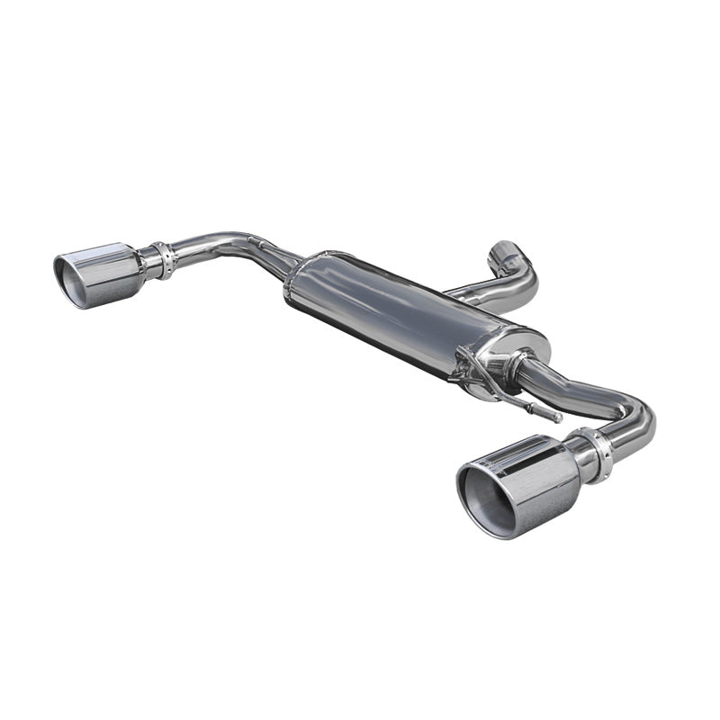 InoXcar, Double sports exhaust, fits Volkswagen Golf VI 2.0 TSI GTI 210hp 2009- 1x100mm X-Race