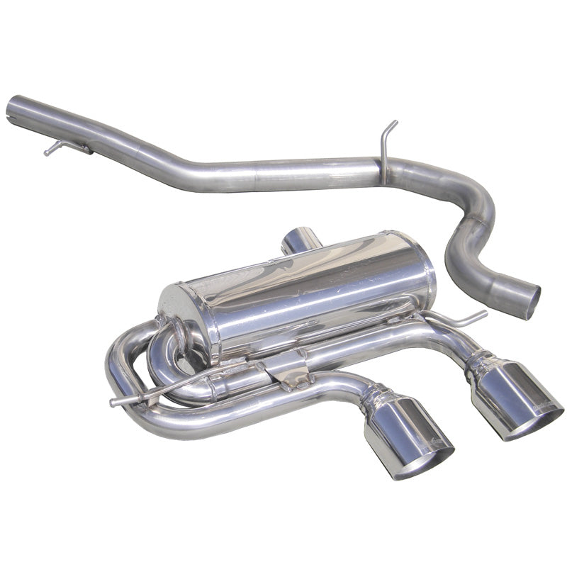 InoXcar, Sports exhaust 'Center', fits Volkswagen Golf VI 2.0 R TSi 4Motion (270HP) 2010- 2x102mm Racing