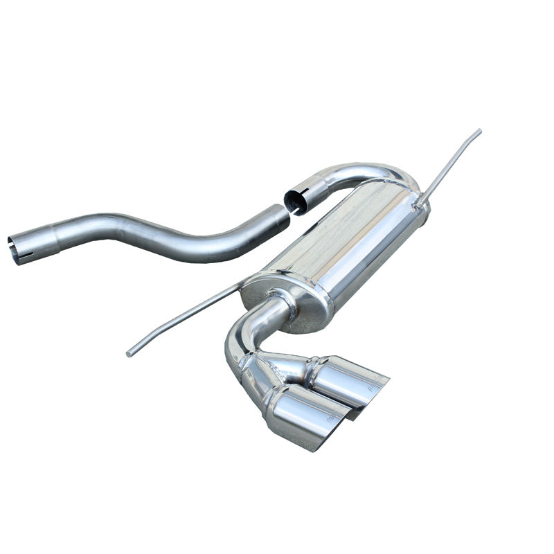 InoXcar, Sports Exhaust, Fits Volkswagen Golf VI 2.0TDi GTD (170HP) 2009- 2x80mm Racing