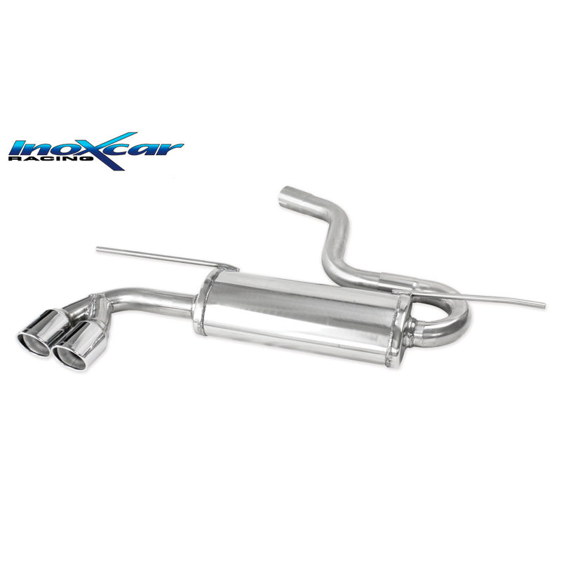InoXcar, Double échappement sport, compatible avec Volkswagen Golf VII 2.0 GTD 184HP 2012- 2019 2x80mm X-Race