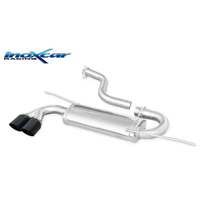 InoXcar, scarico sportivo, adatto a Volkswagen Scirocco 1.4 TSI 122hp 2008- 2x80mm Ceramic Black