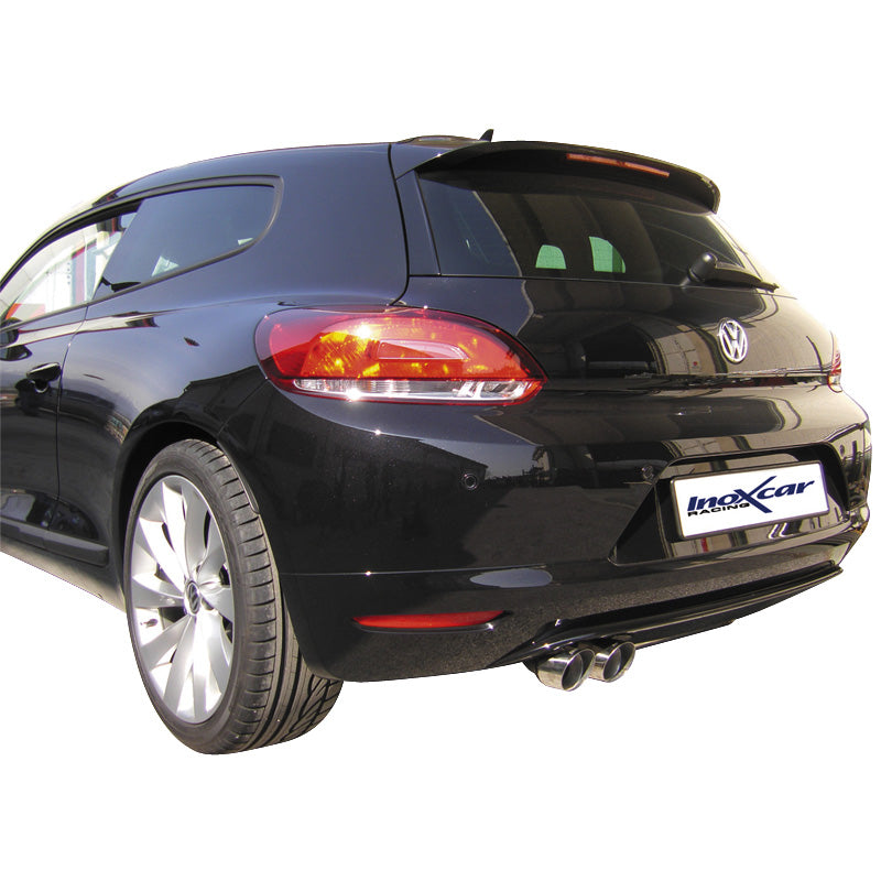 InoXcar, scarico sportivo, compatibile con Volkswagen Scirocco 2.0 TFSi (200HP) 2008- 2x80mm Racing