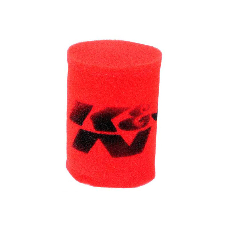 K&N, Funda de prefiltrado Airforce - Rojo - 95mm de diámetro interior x 152mm de altura