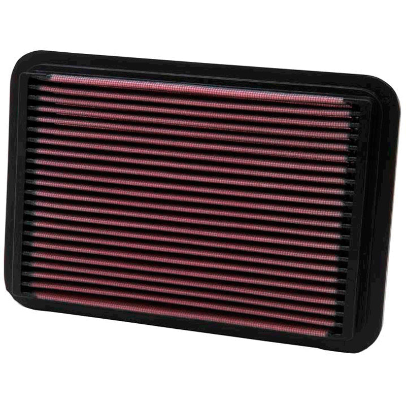 K&N filtr panelowy, pasuje do Isuzu Impulse, Stylus / Mazda 626, 929 /Mitsubishi Lancer, ASX, Outlander / Toyota 4Runner, Hi-Lux, Pickup, Previa, Tacoma, VW Taro (33-2050-1)