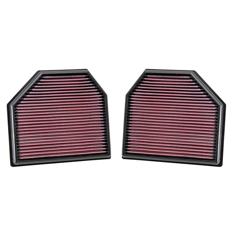 K&N filtre panneau, convient à BMW M2 3.0 2012- / M3 3.0 2015- / M4 3.0 2014- / M5 4.4 2011-2017 / M6 (Gran Coupe) 4.4 2011- (33-2488)