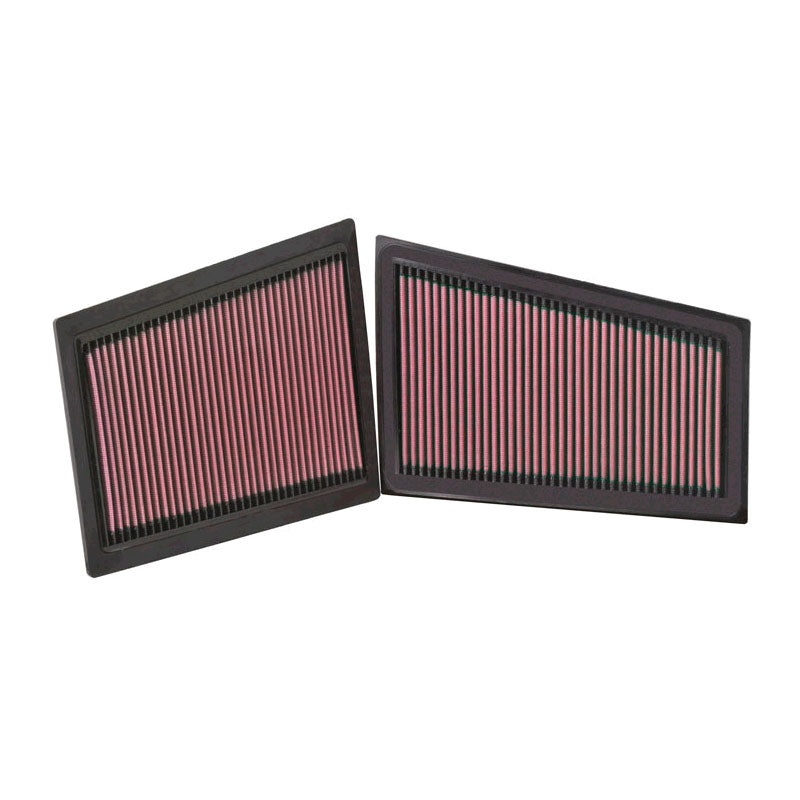 Filtro a pannello K&N, adatto a Mercedes C-Class W203 / CLS / E W211 / G / GL / ML / R / S CDi (set di 2) (33-2940)