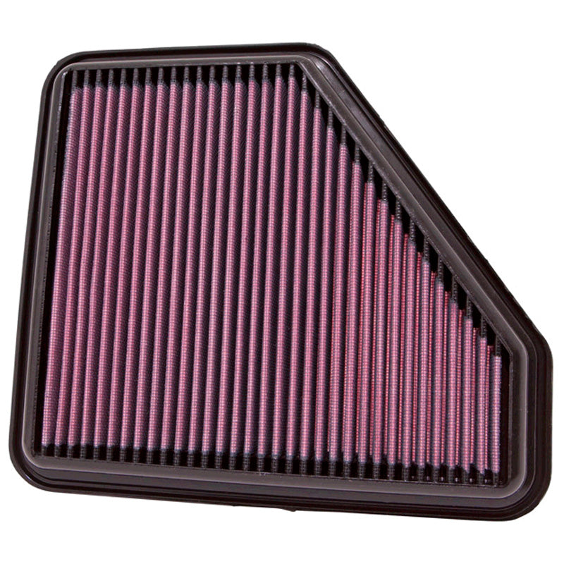 K&N filtro de panel, compatible con Toyota Auris 1.4, 2.0D, 2.2D / Avensis 2.0, 2.2D / Corolla 1.4D, 2.0D / Verso 2.2D 2007- (33-2953)