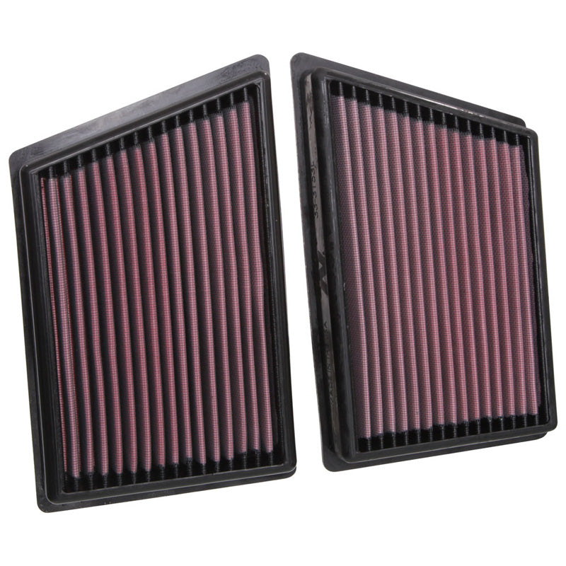 K&N filtr panelowy, pasuje do Porsche 911 3.0 2019- (zestaw 2 sztuk) (33-3153)