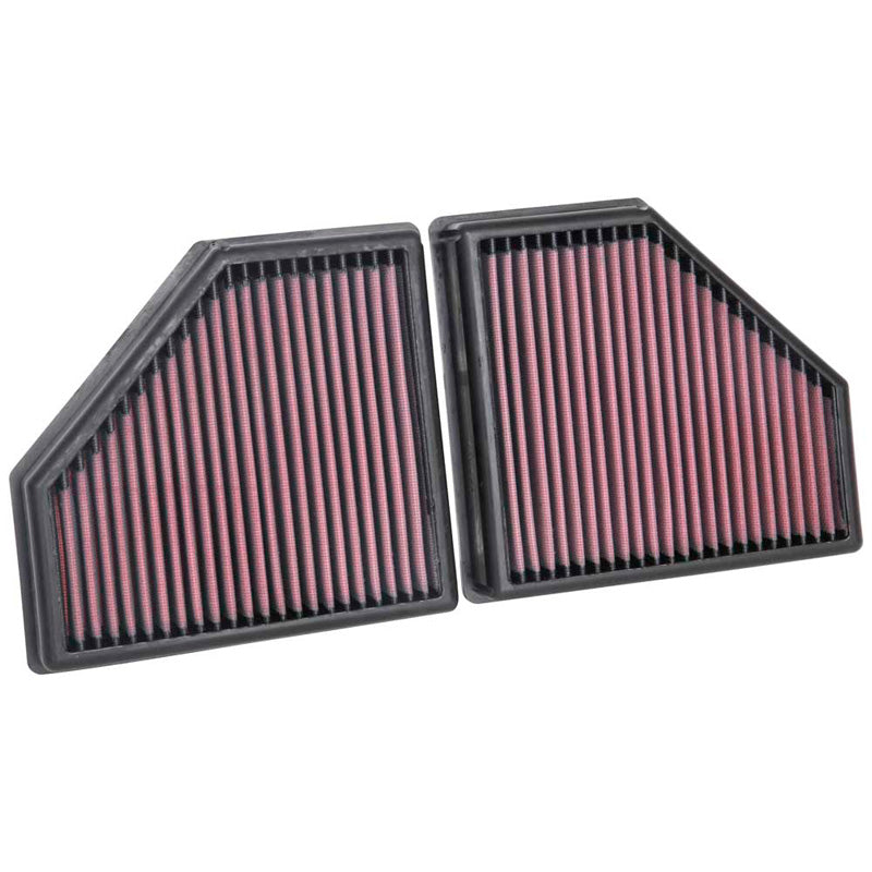 K&N, Panelfilter, Passer til BMW 750i 4.4 (2016-) & M550i xDrive 4.4 (2018-), Genanvendelig, Sæt af 2 stk.