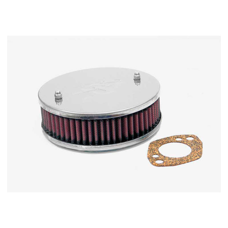 K&N Custom Racing Assembly Rotondo, adatto a SU/SU Hitachi 1.5'' HS4/HIF4/HIF38, foro offset, altezza assemblaggio 47mm (56-9128)