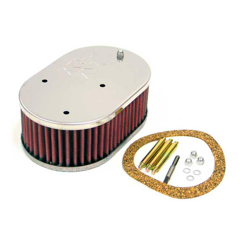 K&N Custom Racing Assembly Small Oval, compatible avec Pierburg 2E, hauteur d'assemblage 65mm (sauf Ford) (56-9159)