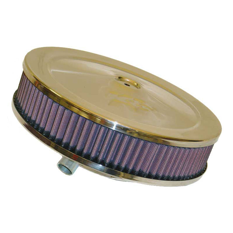 K&N Round Air Filter Assembly - brida de 130mm, diámetro de 229mm, altura de 86mm (60-1110)