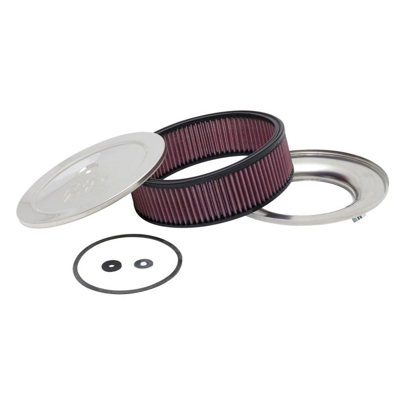 K&N Round Air Filter Assembly - kołnierz 130mm, średnica 229mm, wysokość 105mm (60-1120)