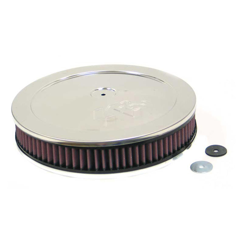 K&N Round Air Filter Assembly - kołnierz 130mm, średnica 279mm, wysokość 86mm (60-1150)