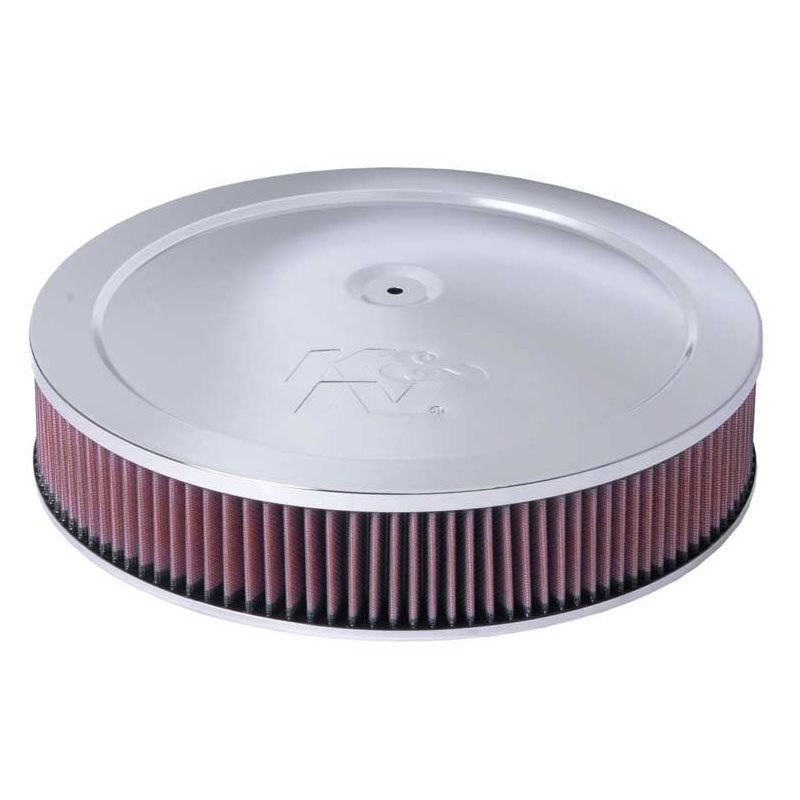 K&N Round Air Filter Assembly - brida de 130mm, diámetro de 356mm, altura de 117mm (60-1264)