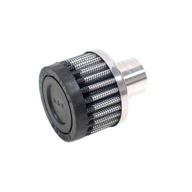 K&N Crankcase Vent Filter - base de acero - brida de 25mm (62-1040)