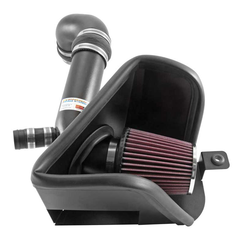 K&N Typhoon Kit, compatible avec Audi A3/S3/Q3 2.0 2017-2020 & VW Arteon/Golf R/GTI/Jetta Gli 2.0L & Golf/Golf SportWagen 1.8L (USA) 2015-2020 - Black texturé (69-9506TTK)