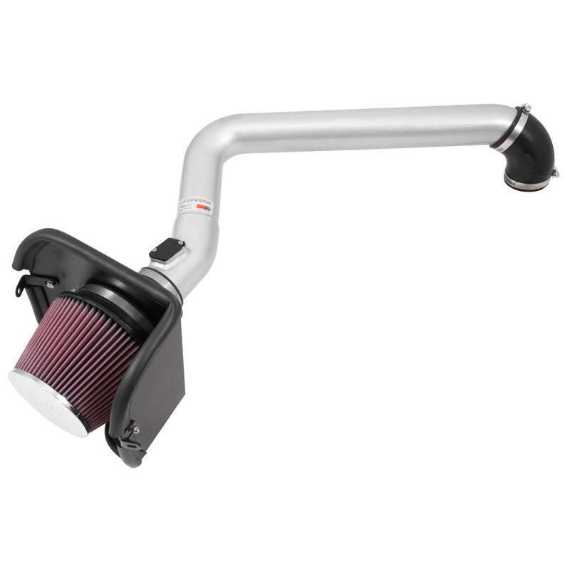 K&N High Performance Air Intake Kit, pasuje do Jeep Cherokee 2.4L L4 2014-2018 - srebrny (77-1570KS)