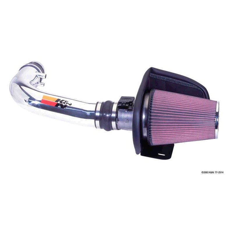 K&N Kit di aspirazione aria ad alte prestazioni, compatibile con Ford F150/Expedition/Lobo V4.6L/5.4L V8 1997-2004 (77-2514)
