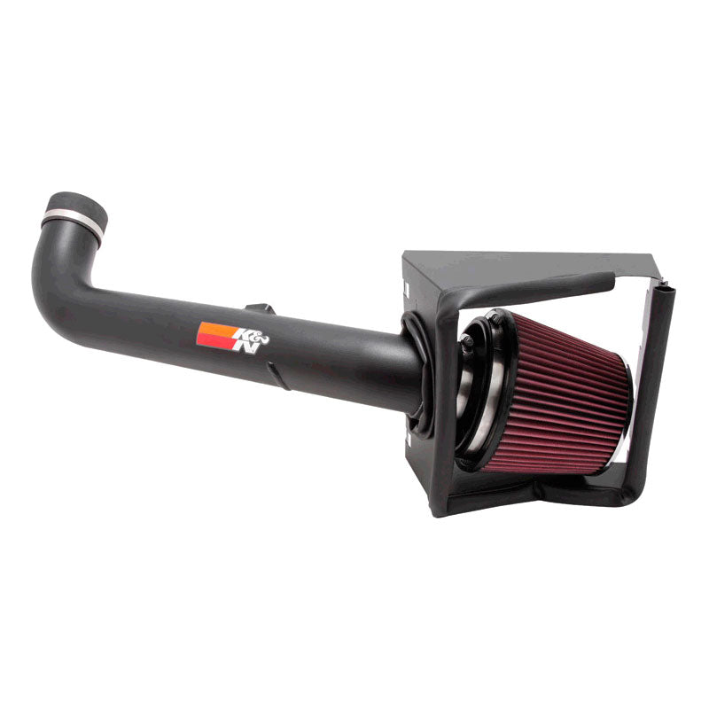 K&N High Performance Air Intake Kit, pasuje do Ford F250 Super Duty 5.4L V8 2008-2010 - teksturowany czarny (77-2577)