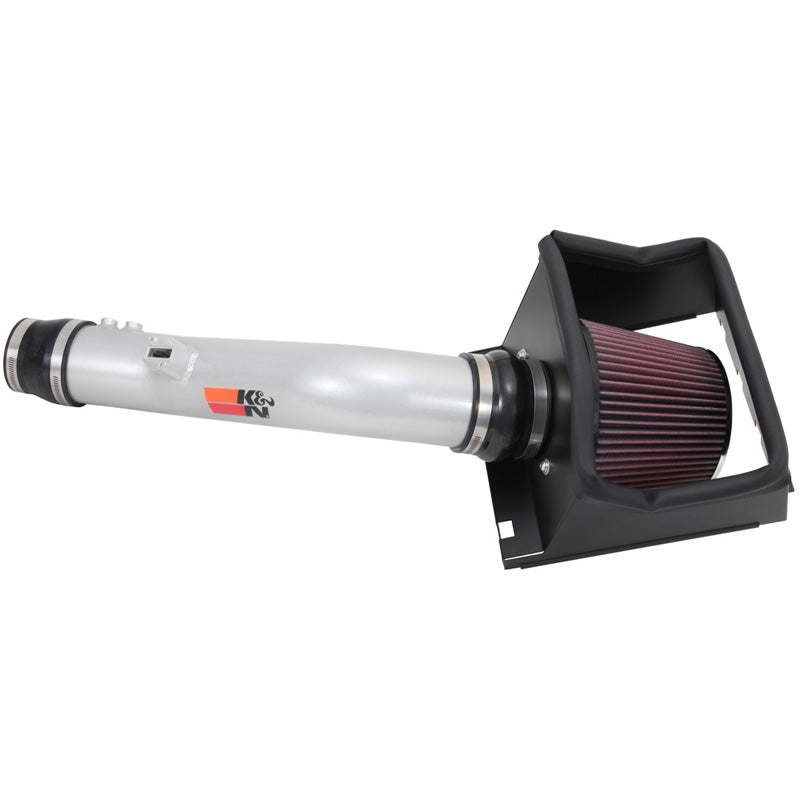 K&N High Performance Air Intake Kit, pasuje pro Ford F150 3.7L V6 2012-2014 - stříbrná (77-2585KS)