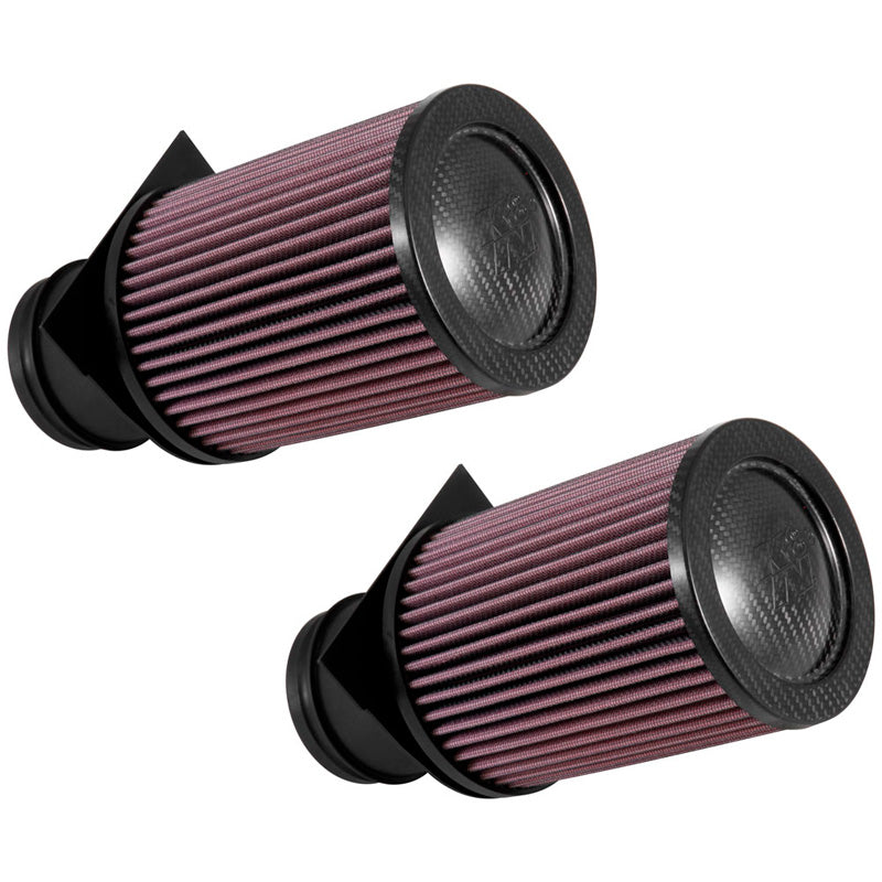 K&N filtro a pannello, adatto per Audi R8 5.2 V10 (Automatic) 2014-2015 / R8 5.2 V10 2017- & Lamborghini Huracan 5.2 V10 2015- (set di 2) (E-0658)