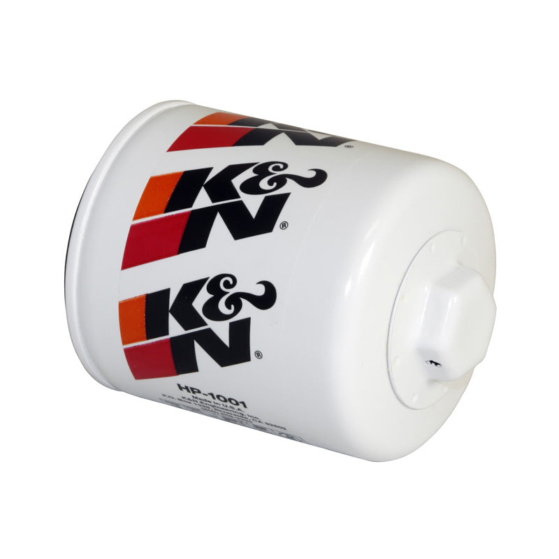 K&N filtr oleju - nakręcany 76x79mm, pasuje do Chevrolet, Pontiac, Saab, Buick, Oldsmobile, GMC (HP-1001)