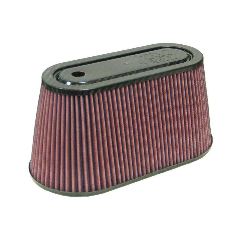Filtro aria universale K&N - sommità in fibra di carbonio - attacco da 89mm, base 305mm x 152mm, sommità 252mm x 100mm, altezza 152mm (RF-1038)