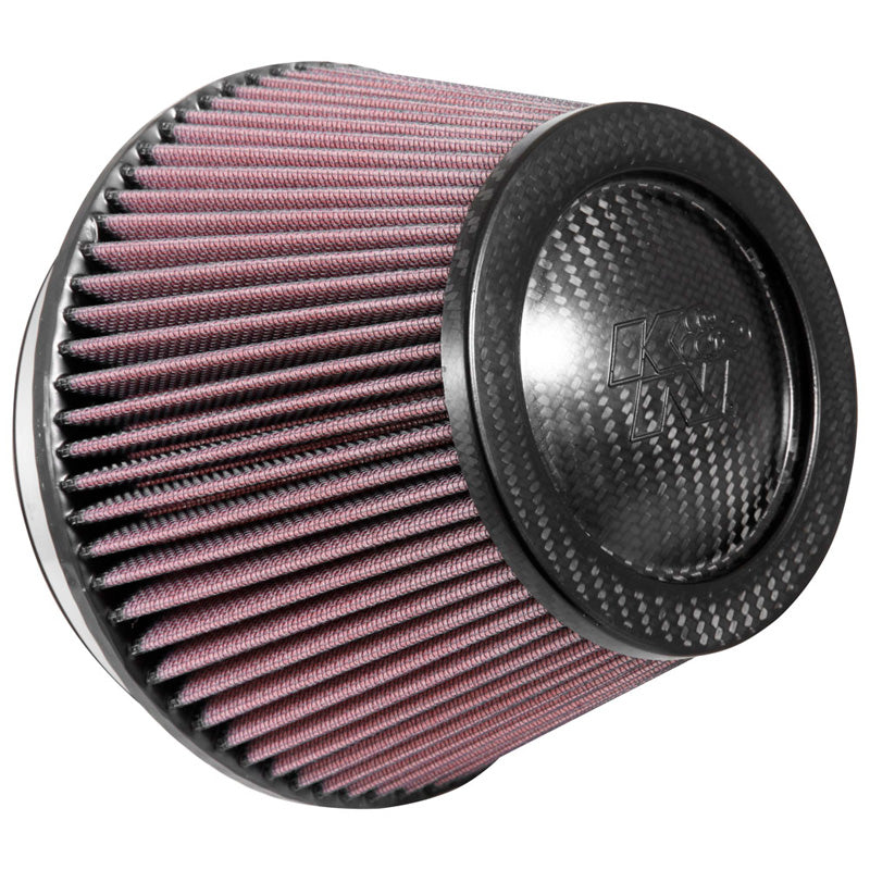 Filtro aria universale K&N - sommità in fibra di carbonio - attacco da 152mm, base 190mm, sommità 130mm, altezza 127mm (RP-2960)
