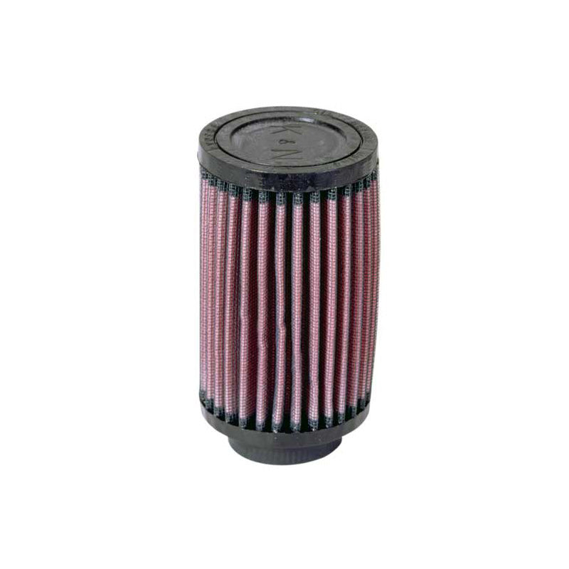 K&N Filtro aria rotondo universale flangia da 43mm, diametro esterno 76mm, altezza 127mm (RU-0210)