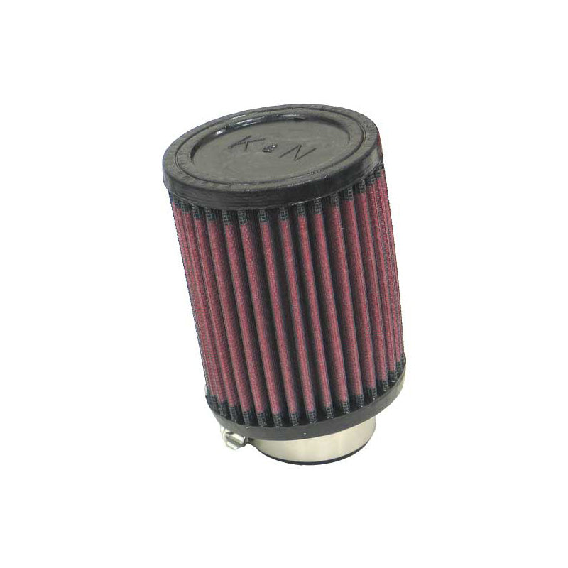Filtro aria rotondo universale K&N 45mm attacco, angolo di 10 gradi, 89mm diametro esterno, 114mm altezza (RU-1030)