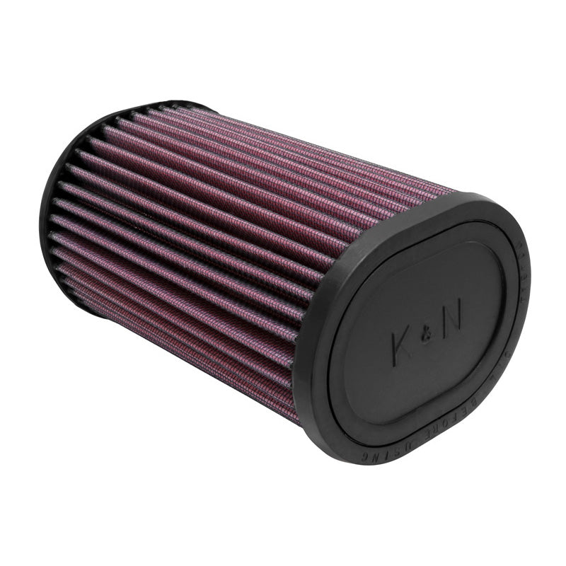 K&N Filtro aria ovale universale, flangia da 62mm, angolo di 20 gradi, 114mm x 95mm, altezza 178mm (RU-1390)