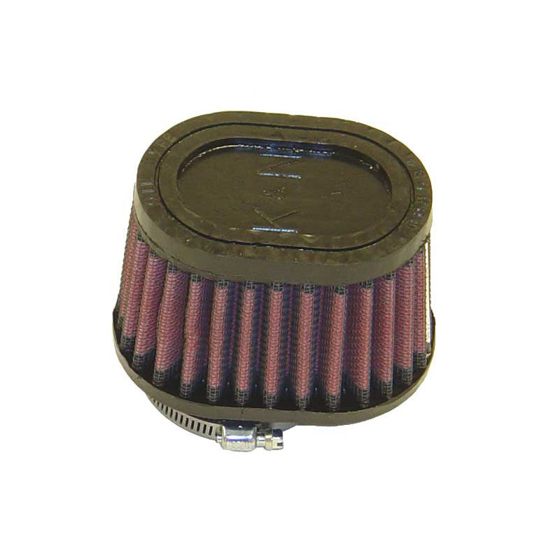 Uniwersalny owalny/stożkowy filtr powietrza K&N, przesunięty kołnierz 51mm, podstawa 102x76mm, góra 89x64mm, wysokość 70mm (RU-1820)