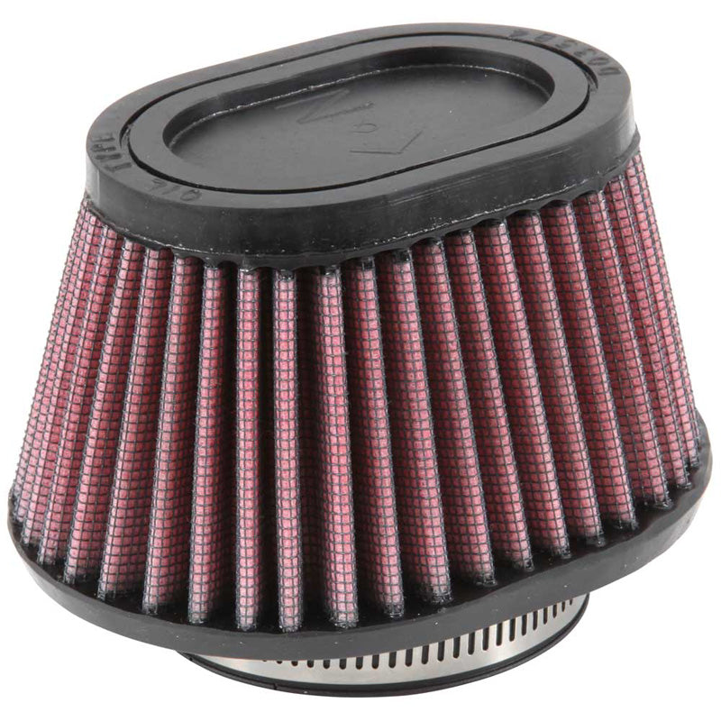 K&N univerzální oválný/kuželový vzduchový filtr příruba 62mm, základna 114mm x 95mm, horní část 89mm x 64mm, výška 70mm (RU-2780)