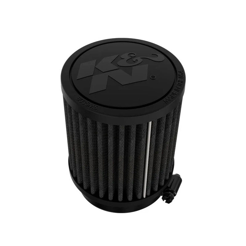 K&N Czarny Uniwersalny okrągły filtr powietrza Dryflow 64mm kołnierz, 89mm średnica zewnętrzna, 102mm wysokość (RU-3125HBK)