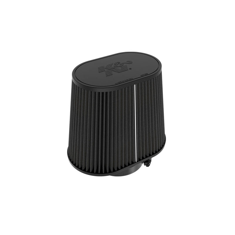 K&N černý univerzální suchý oválný/kónický vzduchový filtr Dryflow, příruba 102mm, základna 146mm x 229mm, horní část 178mm x 114mm, výška 191mm (RU-3132HBK)