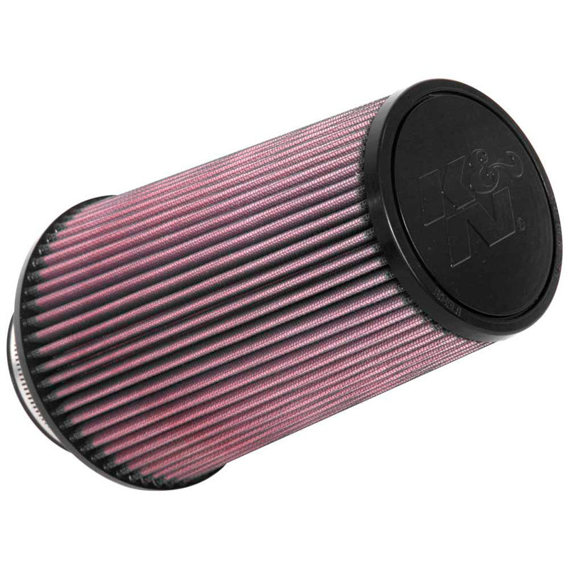 K&N Filtro aria conico universale 89mm flangia, 152mm base, 114mm parte superiore, 229mm altezza (RU-3690)