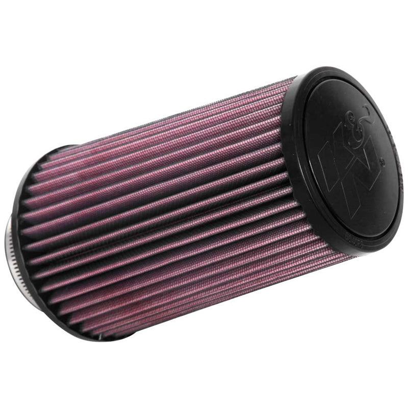 K&N Filtro aria conico universale 76mm flangia, 127mm base, 102mm parte superiore, 200mm altezza (RU-4690)