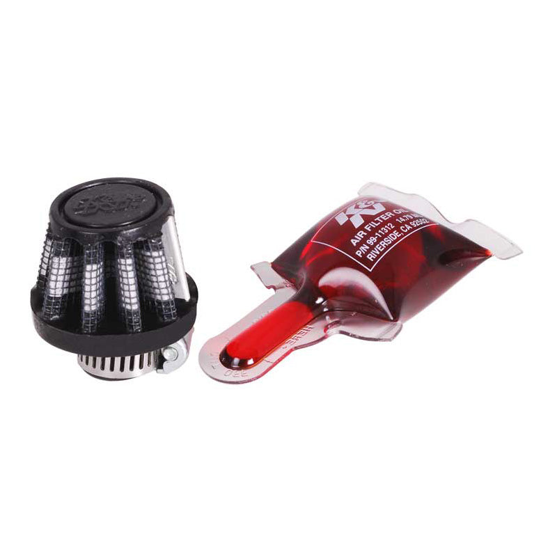 K&N Filtro aria conico universale flangia da 6mm, base da 35mm, parte superiore da 25mm, altezza da 29mm (RU-5162)