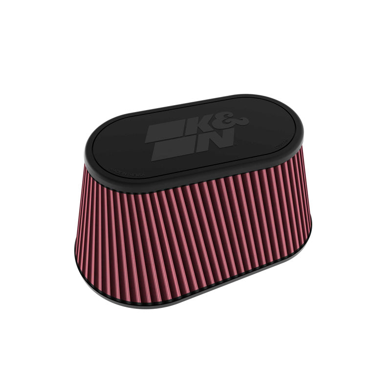 K&N univerzální oválný/kuželový vzduchový filtr, příruba 114 mm, základna 292 mm x 178 mm, horní část 229 mm x 114 mm, výška 152 mm (RU-5297)