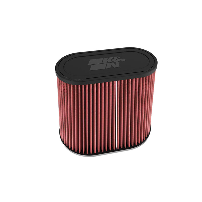 K&N Filtro aria universale ovale/conico 76mm doppia flangia, base 152mm x 229mm, parte superiore 191mm x 94mm, altezza 191mm (RU-6104)